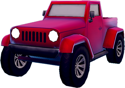 Red SmashJeeps jeep